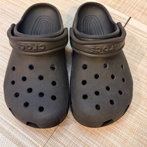 CROCS Kids Black Slip-On Sneakers